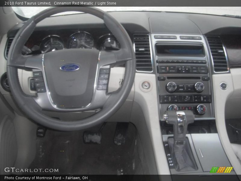 Cinnamon Red Metallic / Light Stone 2010 Ford Taurus Limited