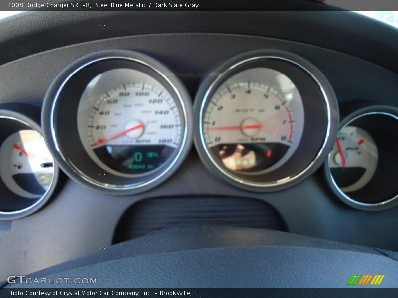 Steel Blue Metallic / Dark Slate Gray 2008 Dodge Charger SRT-8
