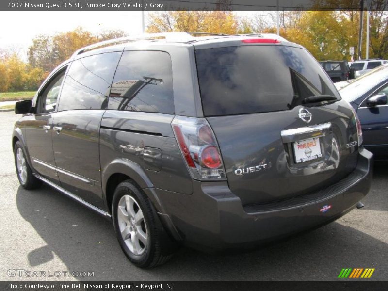 Smoke Gray Metallic / Gray 2007 Nissan Quest 3.5 SE