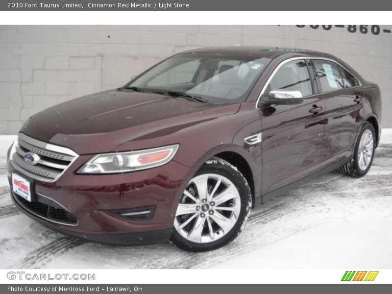 Cinnamon Red Metallic / Light Stone 2010 Ford Taurus Limited