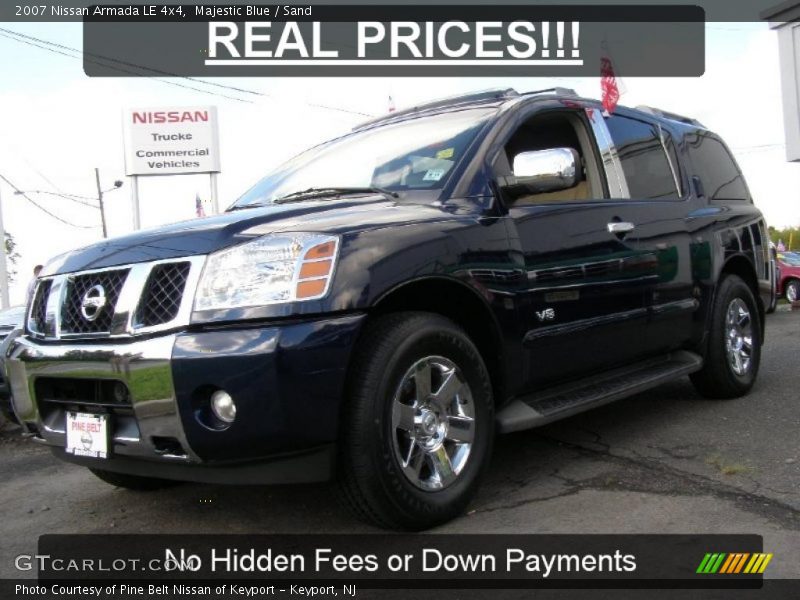 Majestic Blue / Sand 2007 Nissan Armada LE 4x4