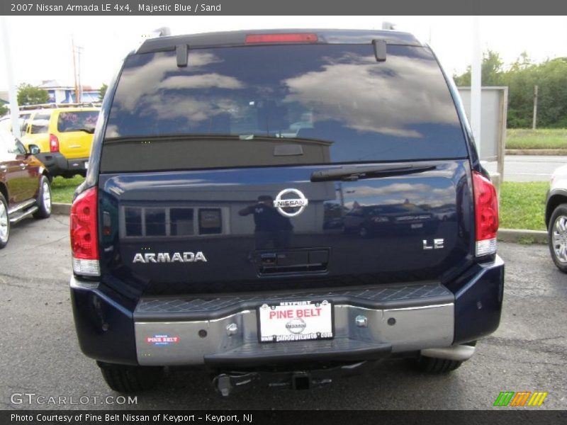Majestic Blue / Sand 2007 Nissan Armada LE 4x4