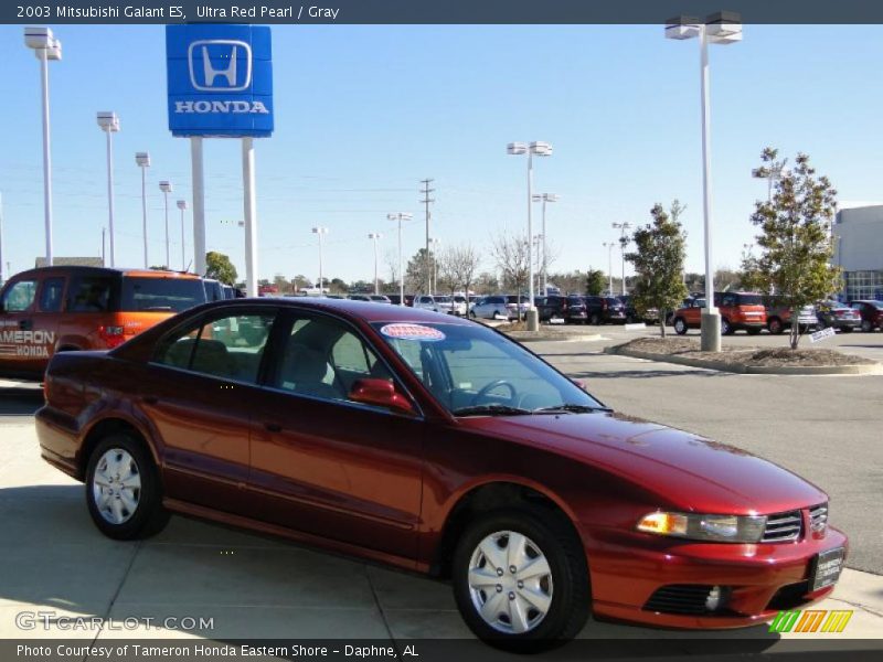 Ultra Red Pearl / Gray 2003 Mitsubishi Galant ES