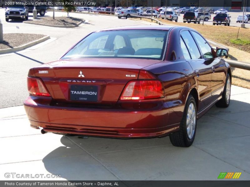Ultra Red Pearl / Gray 2003 Mitsubishi Galant ES