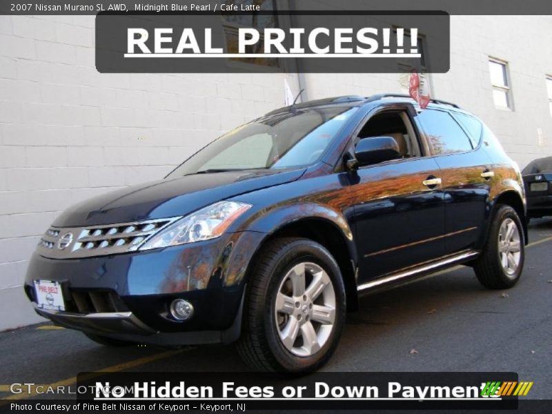 Midnight Blue Pearl / Cafe Latte 2007 Nissan Murano SL AWD