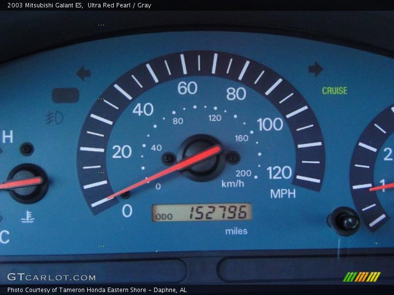 Ultra Red Pearl / Gray 2003 Mitsubishi Galant ES