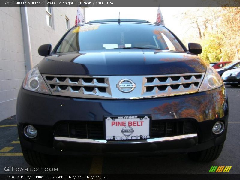 Midnight Blue Pearl / Cafe Latte 2007 Nissan Murano SL AWD