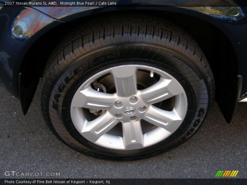 Midnight Blue Pearl / Cafe Latte 2007 Nissan Murano SL AWD