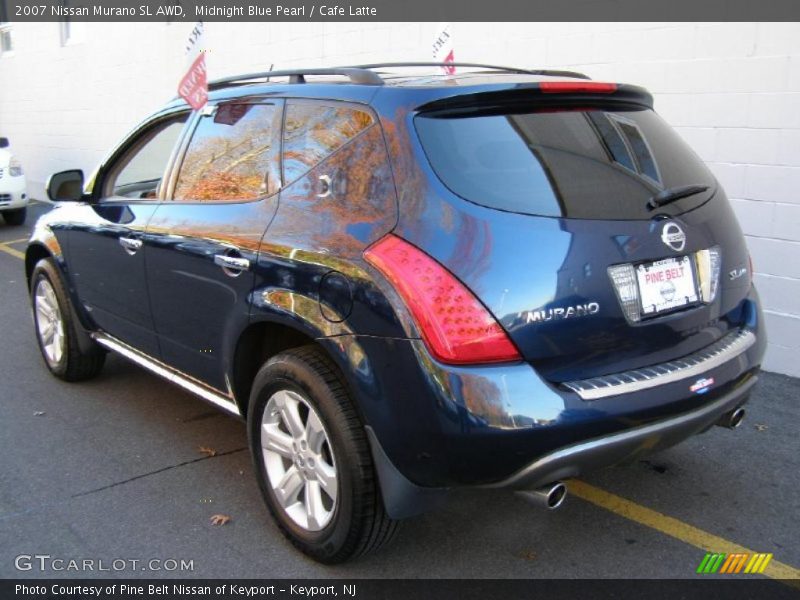 Midnight Blue Pearl / Cafe Latte 2007 Nissan Murano SL AWD