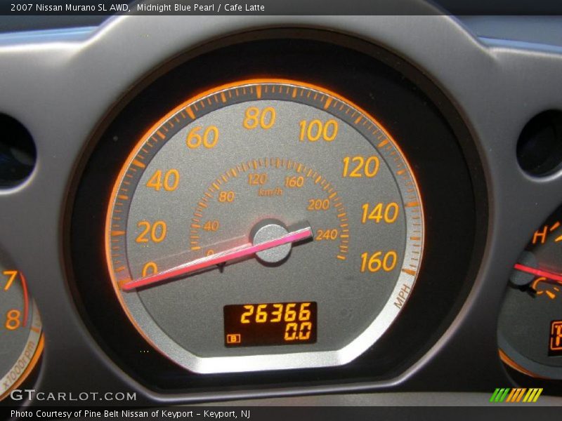 Midnight Blue Pearl / Cafe Latte 2007 Nissan Murano SL AWD