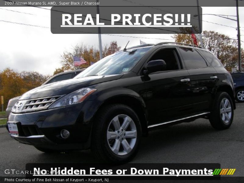 Super Black / Charcoal 2007 Nissan Murano SL AWD