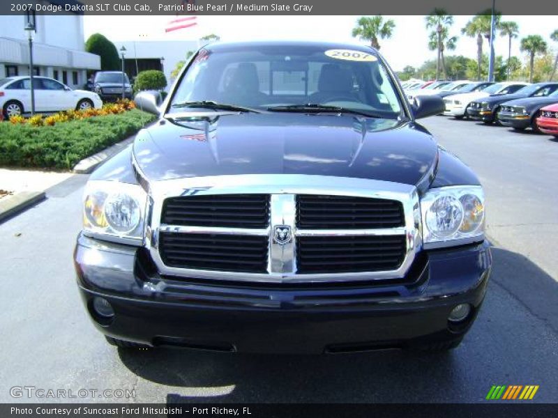 Patriot Blue Pearl / Medium Slate Gray 2007 Dodge Dakota SLT Club Cab