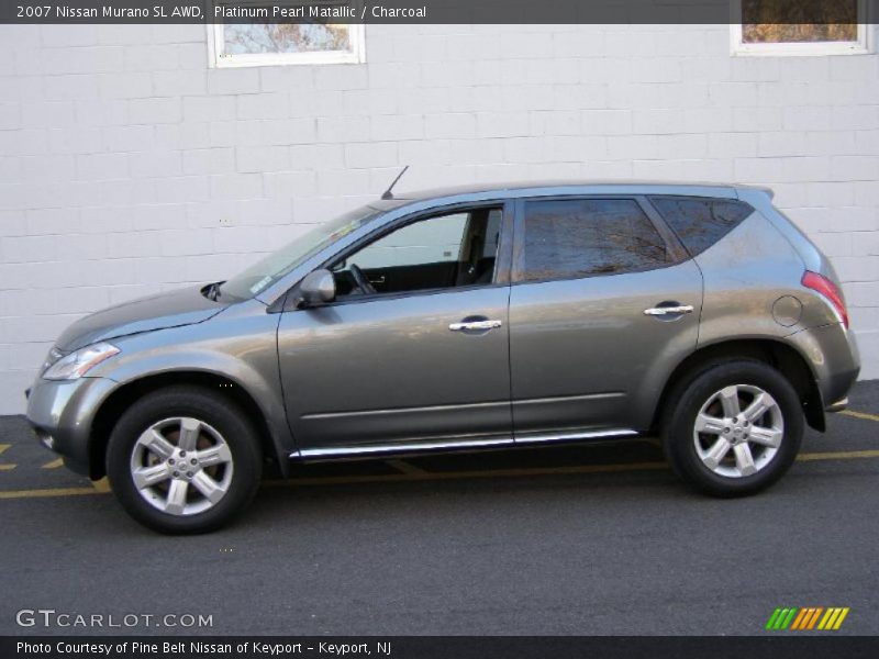 Platinum Pearl Matallic / Charcoal 2007 Nissan Murano SL AWD