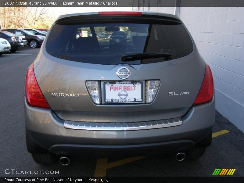 Platinum Pearl Matallic / Charcoal 2007 Nissan Murano SL AWD