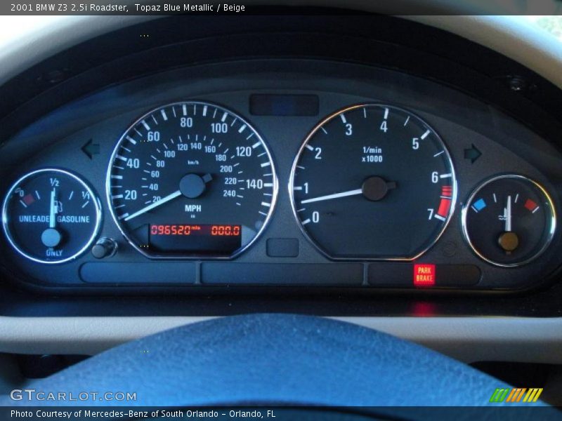  2001 Z3 2.5i Roadster 2.5i Roadster Gauges