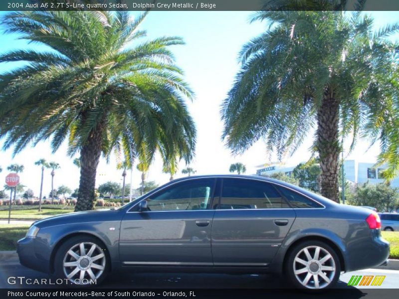 Dolphin Grey Metallic / Beige 2004 Audi A6 2.7T S-Line quattro Sedan