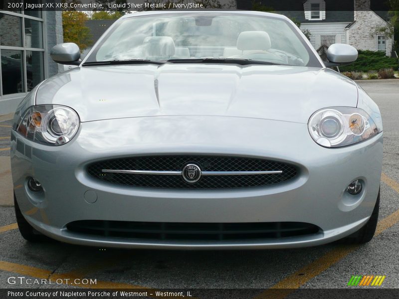 Liquid Silver Metallic / Ivory/Slate 2007 Jaguar XK XK8 Convertible