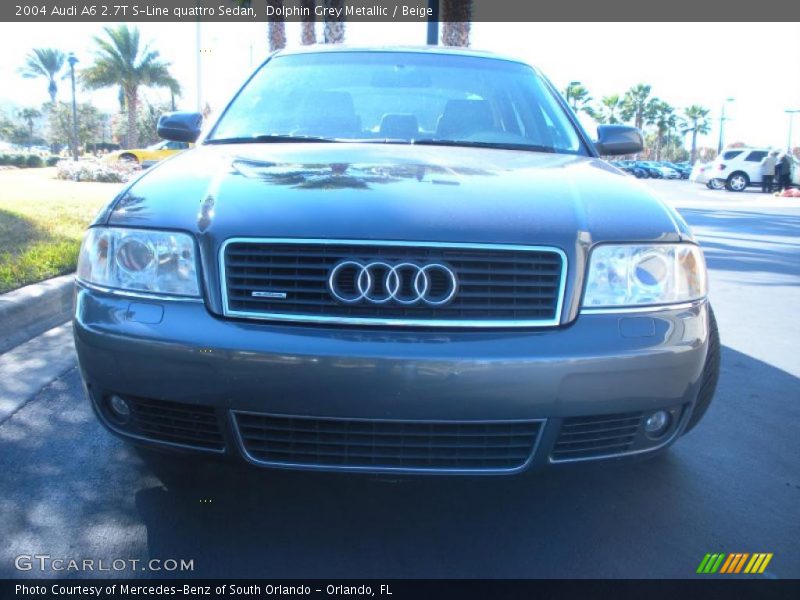 Dolphin Grey Metallic / Beige 2004 Audi A6 2.7T S-Line quattro Sedan