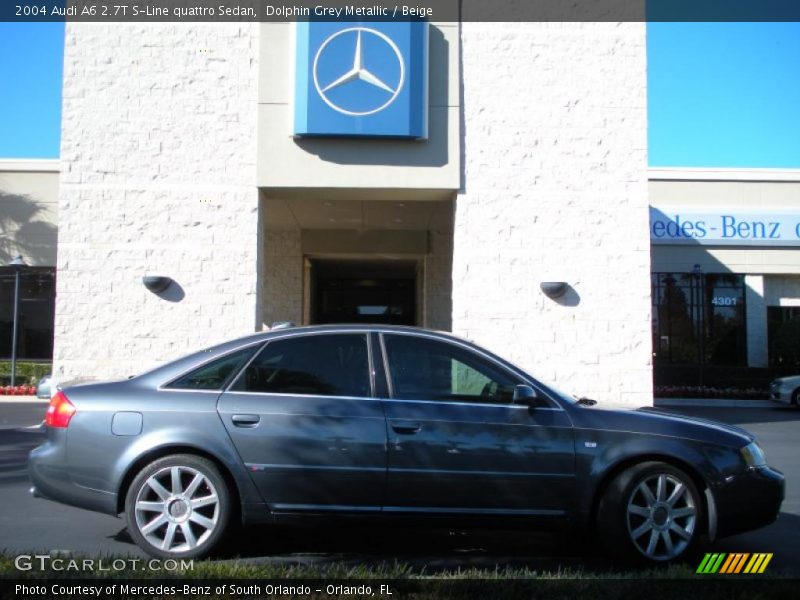 Dolphin Grey Metallic / Beige 2004 Audi A6 2.7T S-Line quattro Sedan