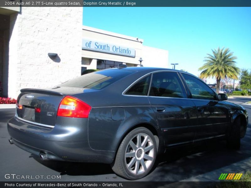Dolphin Grey Metallic / Beige 2004 Audi A6 2.7T S-Line quattro Sedan