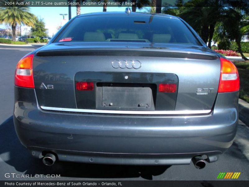 Dolphin Grey Metallic / Beige 2004 Audi A6 2.7T S-Line quattro Sedan