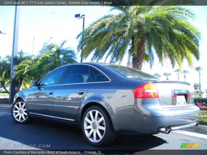 Dolphin Grey Metallic / Beige 2004 Audi A6 2.7T S-Line quattro Sedan