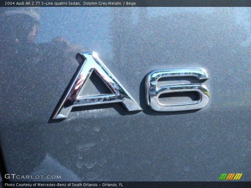 Dolphin Grey Metallic / Beige 2004 Audi A6 2.7T S-Line quattro Sedan