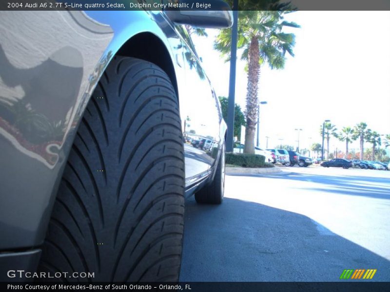 Dolphin Grey Metallic / Beige 2004 Audi A6 2.7T S-Line quattro Sedan