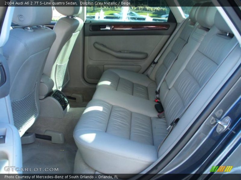 Dolphin Grey Metallic / Beige 2004 Audi A6 2.7T S-Line quattro Sedan