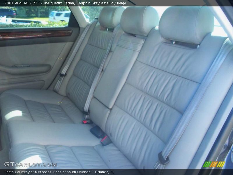 Dolphin Grey Metallic / Beige 2004 Audi A6 2.7T S-Line quattro Sedan