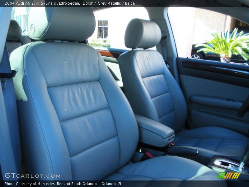 Dolphin Grey Metallic / Beige 2004 Audi A6 2.7T S-Line quattro Sedan