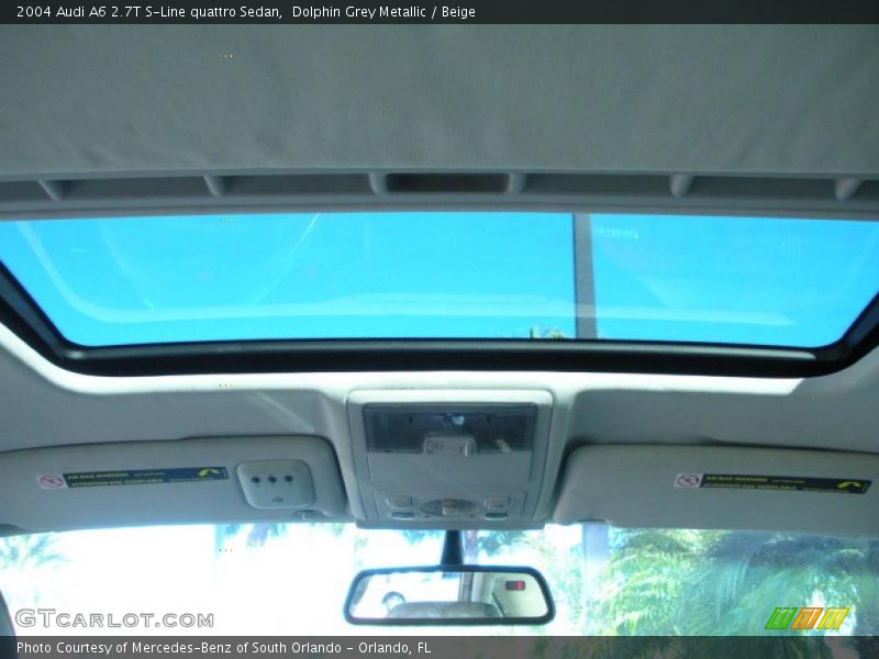 Dolphin Grey Metallic / Beige 2004 Audi A6 2.7T S-Line quattro Sedan