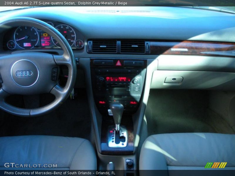 Dolphin Grey Metallic / Beige 2004 Audi A6 2.7T S-Line quattro Sedan
