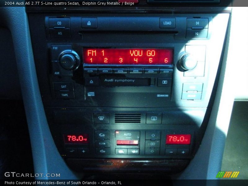 Dolphin Grey Metallic / Beige 2004 Audi A6 2.7T S-Line quattro Sedan