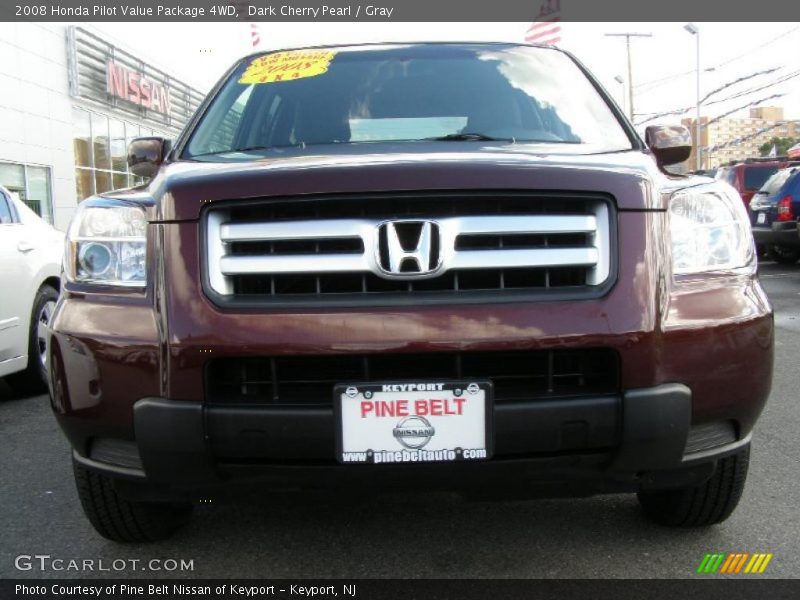 Dark Cherry Pearl / Gray 2008 Honda Pilot Value Package 4WD