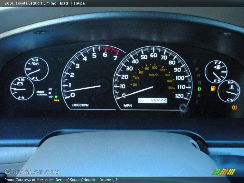  2006 Sequoia Limited Limited Gauges