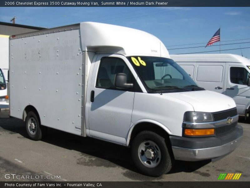 Summit White / Medium Dark Pewter 2006 Chevrolet Express 3500 Cutaway Moving Van