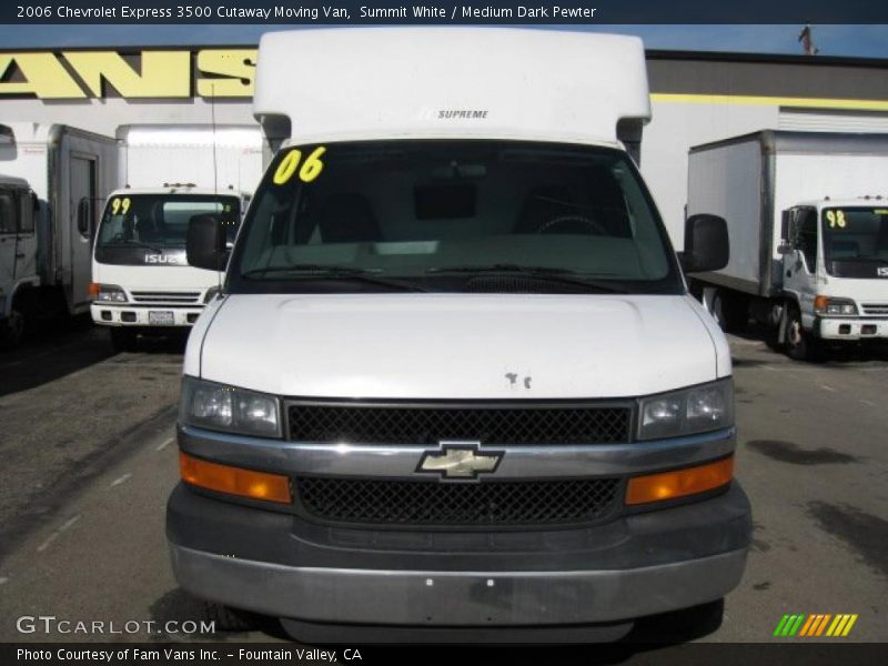 Summit White / Medium Dark Pewter 2006 Chevrolet Express 3500 Cutaway Moving Van