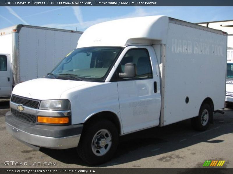 Summit White / Medium Dark Pewter 2006 Chevrolet Express 3500 Cutaway Moving Van