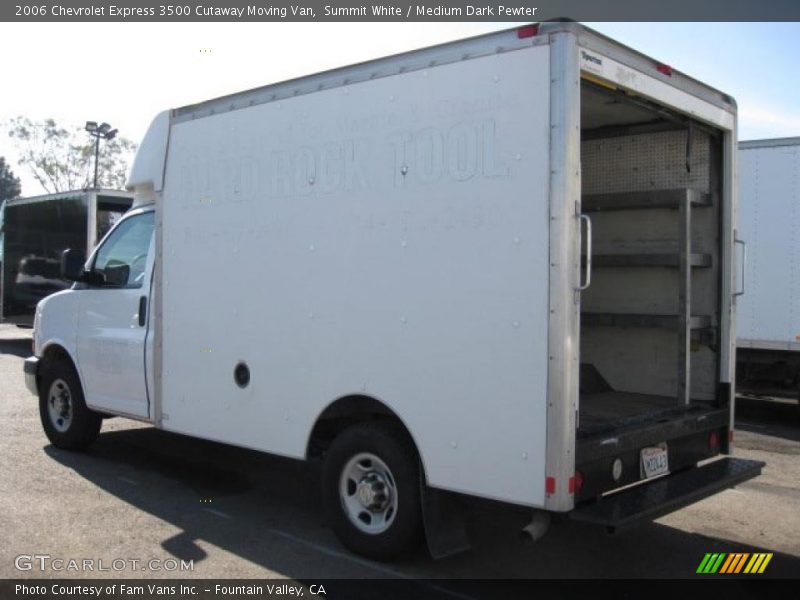 Summit White / Medium Dark Pewter 2006 Chevrolet Express 3500 Cutaway Moving Van