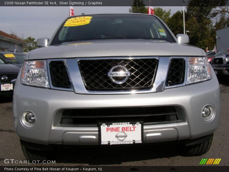 Silver Lightning / Graphite 2008 Nissan Pathfinder SE 4x4