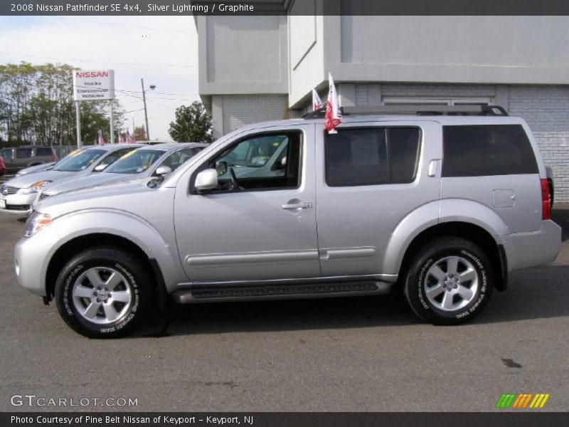 Silver Lightning / Graphite 2008 Nissan Pathfinder SE 4x4