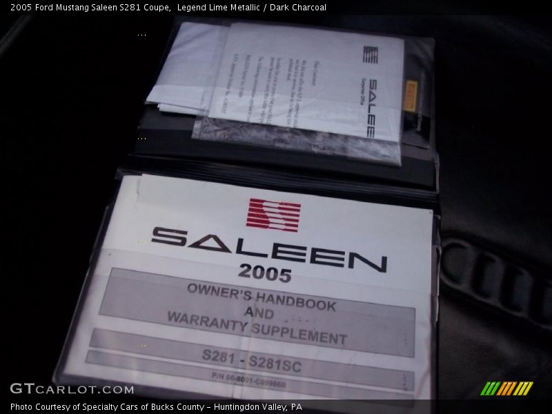 Books/Manuals of 2005 Mustang Saleen S281 Coupe