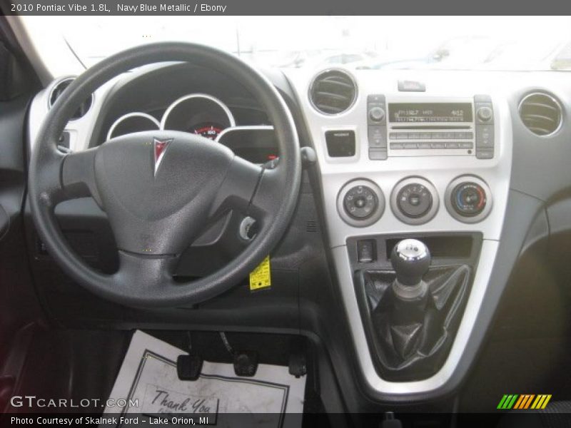 Navy Blue Metallic / Ebony 2010 Pontiac Vibe 1.8L