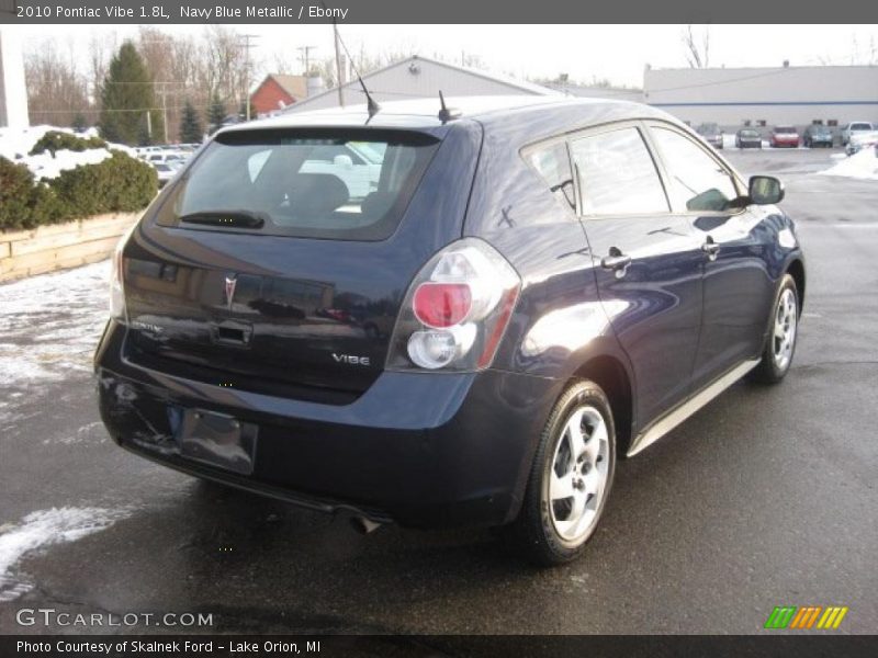 Navy Blue Metallic / Ebony 2010 Pontiac Vibe 1.8L