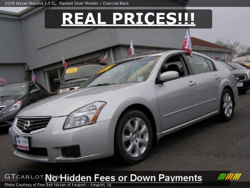 Radiant Silver Metallic / Charcoal Black 2008 Nissan Maxima 3.5 SL