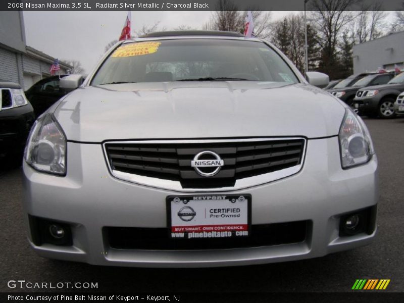 Radiant Silver Metallic / Charcoal Black 2008 Nissan Maxima 3.5 SL