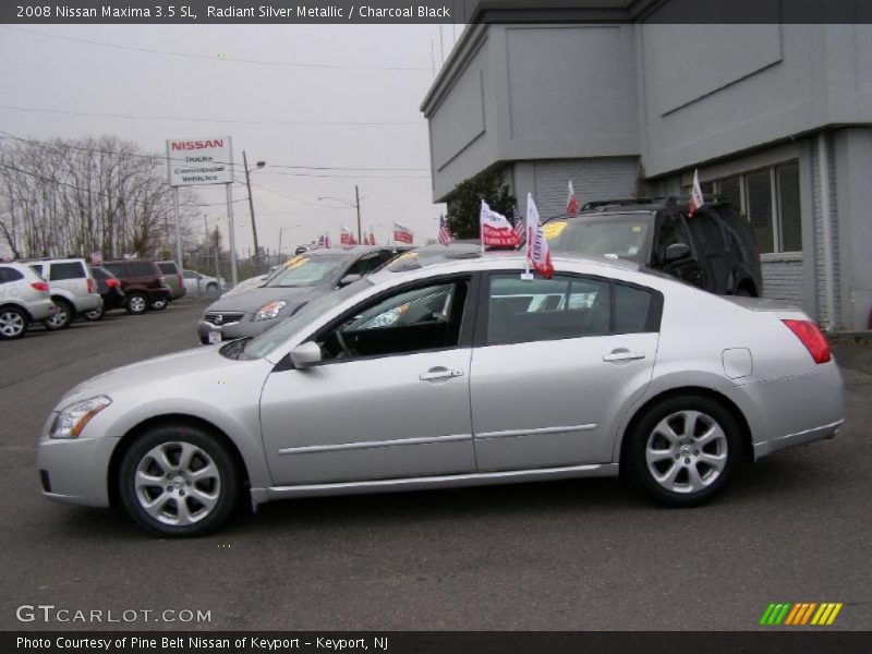 Radiant Silver Metallic / Charcoal Black 2008 Nissan Maxima 3.5 SL