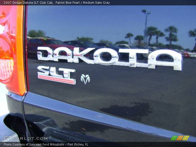 Patriot Blue Pearl / Medium Slate Gray 2007 Dodge Dakota SLT Club Cab