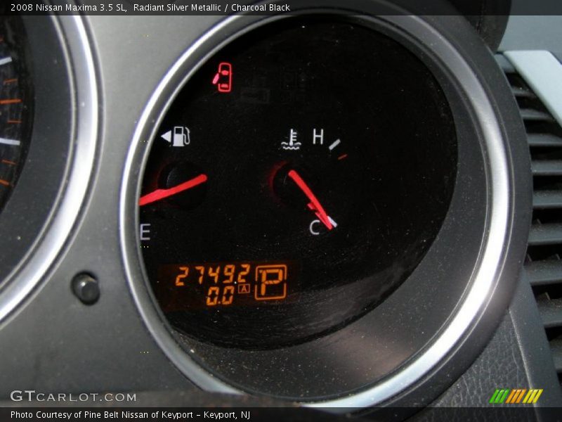 Radiant Silver Metallic / Charcoal Black 2008 Nissan Maxima 3.5 SL